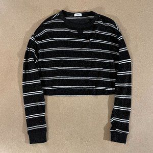 Black & White Striped Forever 21 Sweater